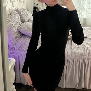 Fashion Nova Black Long Sleeve Dress